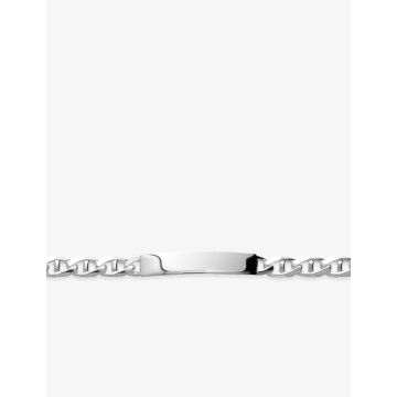 Identité marine plate argent 925 rhodié