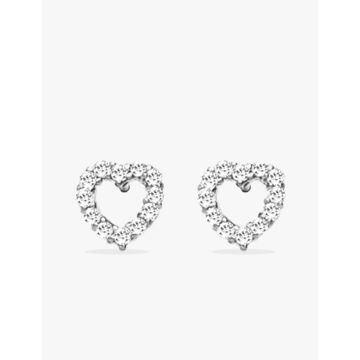 Boucles d'oreilles oxyde de ziconium argent 925 rhodié