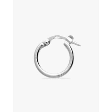 Creoles argent 925 rhodié 10mm