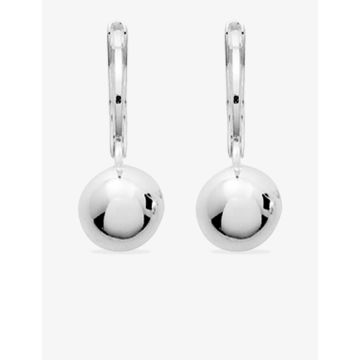 Boucles d'oreilles dormeuses argent 925 rhodié boule9mm