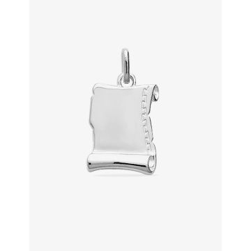 Pendentif Parchemin argent 925 rhodié