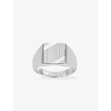 Chevalière argent 925 rhodié