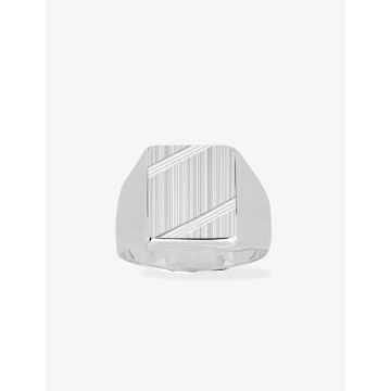 Chevalière argent 925 rhodié