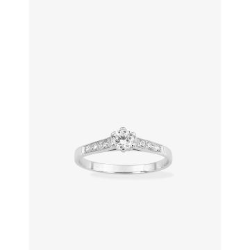 Bague oxyde de ziconium argent 925 rhodié