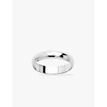 alliance demi-jonc 4m argent 925 rhodié