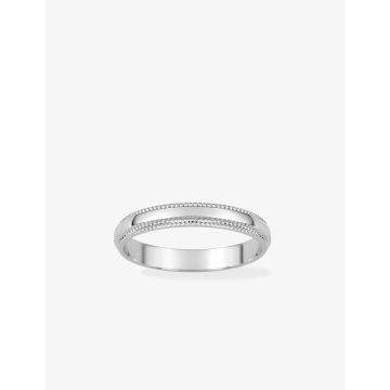 Alliance fantaisie 3mm argent 925 rhodié