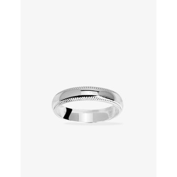 Alliance fantaisie 4mm argent 925 rhodié