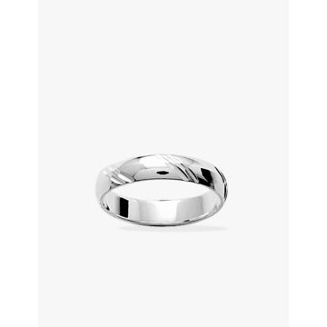 Alliance fantaisie 4mm argent 925 rhodié