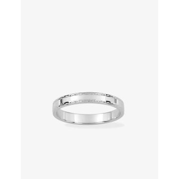 Alliance Anémone 3mm argent 925 rhodié