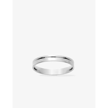 Alliance ruban 3mm argent 925 rhodié
