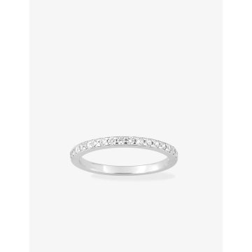 Bague oxyde de ziconium argent 925 rhodié