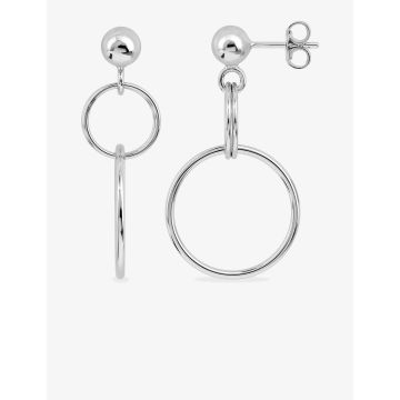 Boucles d'oreilles poussettes argent 925 rhodié
