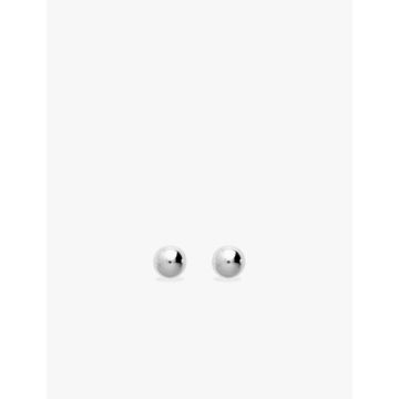 Boucles d'oreilles boule 5mm argent 925 rhodié