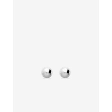 Boucles d'oreilles boule 6mm argent 925 rhodié