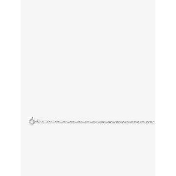 Collier argent 925 rhodié alterné 1+2
