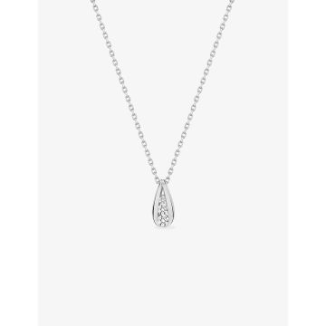 Collier oxyde de ziconium argent 925 rhodié