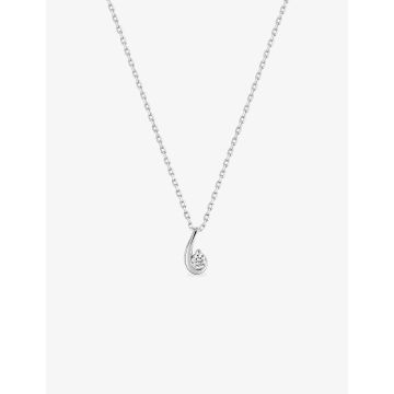 Collier oxyde de ziconium argent 925 rhodié
