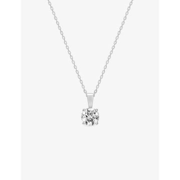 Collier oxyde de ziconium argent 925 rhodié