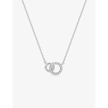 Collier oxyde de ziconium argent 925 rhodié