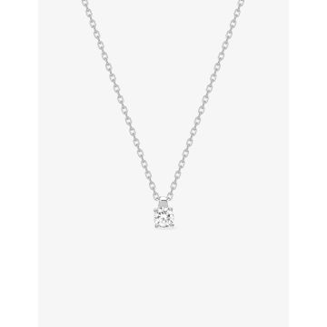 Collier oxyde de ziconium argent 925 rhodié