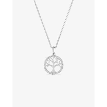 Collier oxyde de ziconium argent 925 rhodié