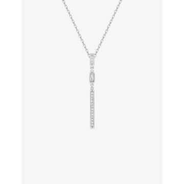 Collier oxyde de ziconium argent 925 rhodié