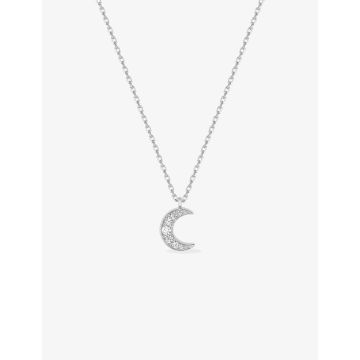Collier oxyde de ziconium argent 925 rhodié