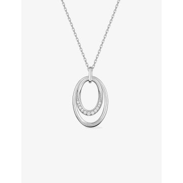 Collier oxyde de ziconium argent 925 rhodié
