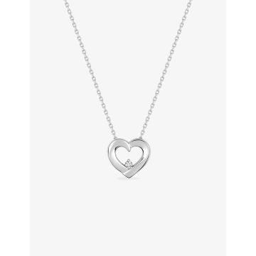 Collier oxyde de ziconium argent 925 rhodié