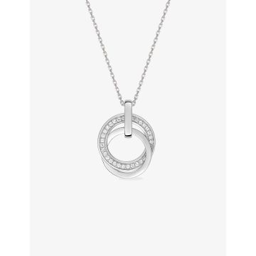 Collier oxyde de ziconium argent 925 rhodié
