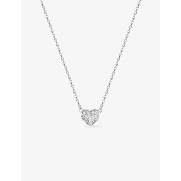 Collier oxyde de ziconium argent 925 rhodié