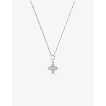 Collier oxyde de ziconium argent 925 rhodié