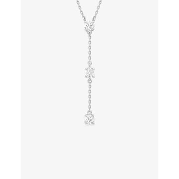 Collier oxyde de ziconium argent 925 rhodié