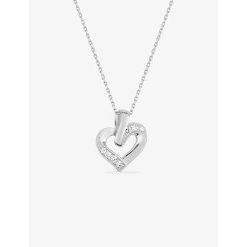 Collier oxyde de ziconium argent 925 rhodié
