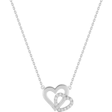 Collier oxyde de ziconium argent 925 rhodié