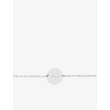 Bracelet à-graver jeton 15mm argent 925 rhodié