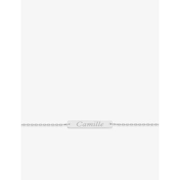 Identité à-graver argent 925 rhodié