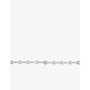 Bracelet oxyde de ziconium argent 925 rhodié