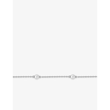 Bracelet perle d'imitation argent 925 rhodié
