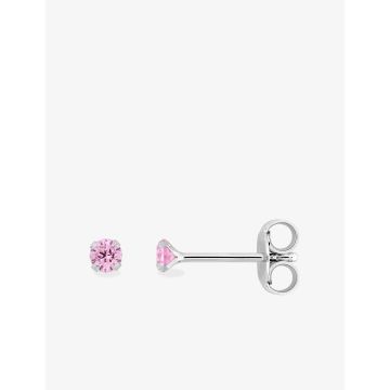 Boucles d'oreilles oxyde de ziconium couleur argent 925 rhodié