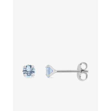 Boucles d'oreilles oxyde de ziconium couleur argent 925 rhodié