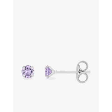 Boucles d'oreilles oxyde de ziconium couleur argent 925 rhodié