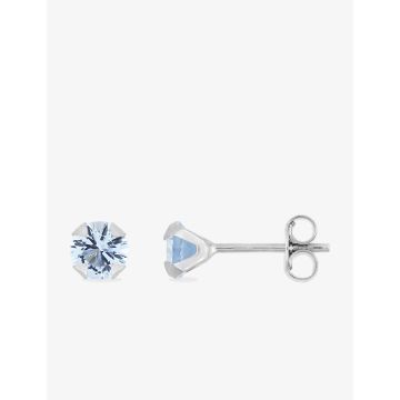 Boucles d'oreilles oxyde de ziconium couleur argent 925 rhodié