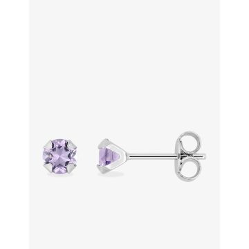 Boucles d'oreilles oxyde de ziconium couleur argent 925 rhodié