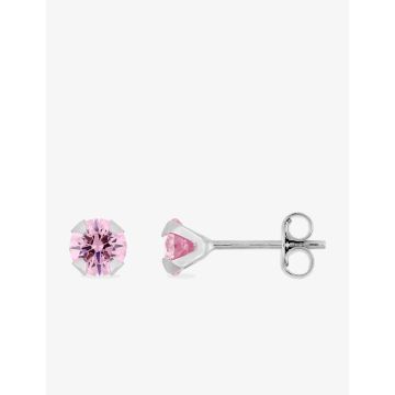 Boucles d'oreilles oxyde de ziconium couleur argent 925 rhodié