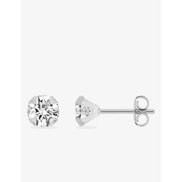 Boucles D'oreilles Argent Rh. + Oz