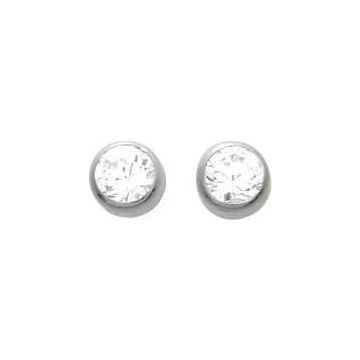 Boucles D'oreilles Argent Rh. + Oz