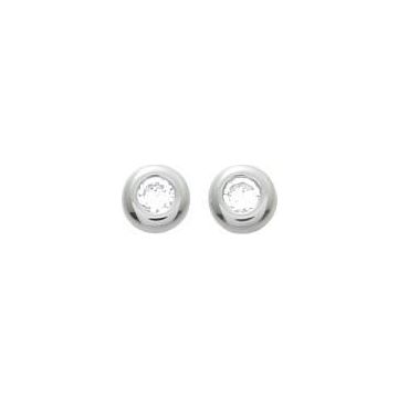 Boucles D'oreilles Argent Rh. + Oz