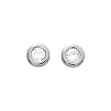 Boucles D'oreilles Argent Rh. + Oz