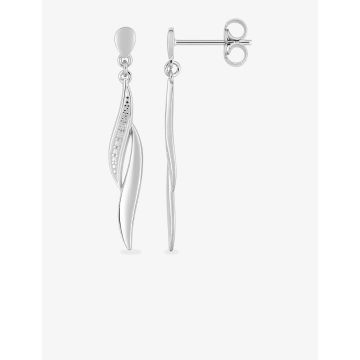 Boucles d'oreilles pendantes argent 925 rhodié